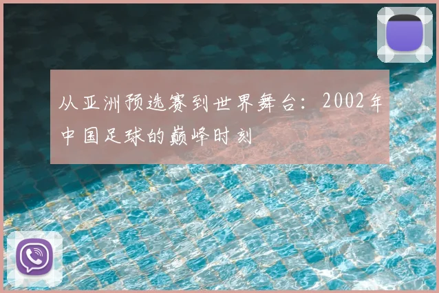 从亚洲预选赛到世界舞台：2002年中国足球的巅峰时刻